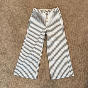 Madewell Stripped Wide Leg Pants